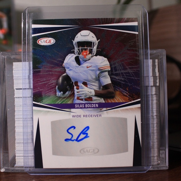 Sage Other - Silas Bolden Autograph - Texas Longhorns / Minnesota Vikings